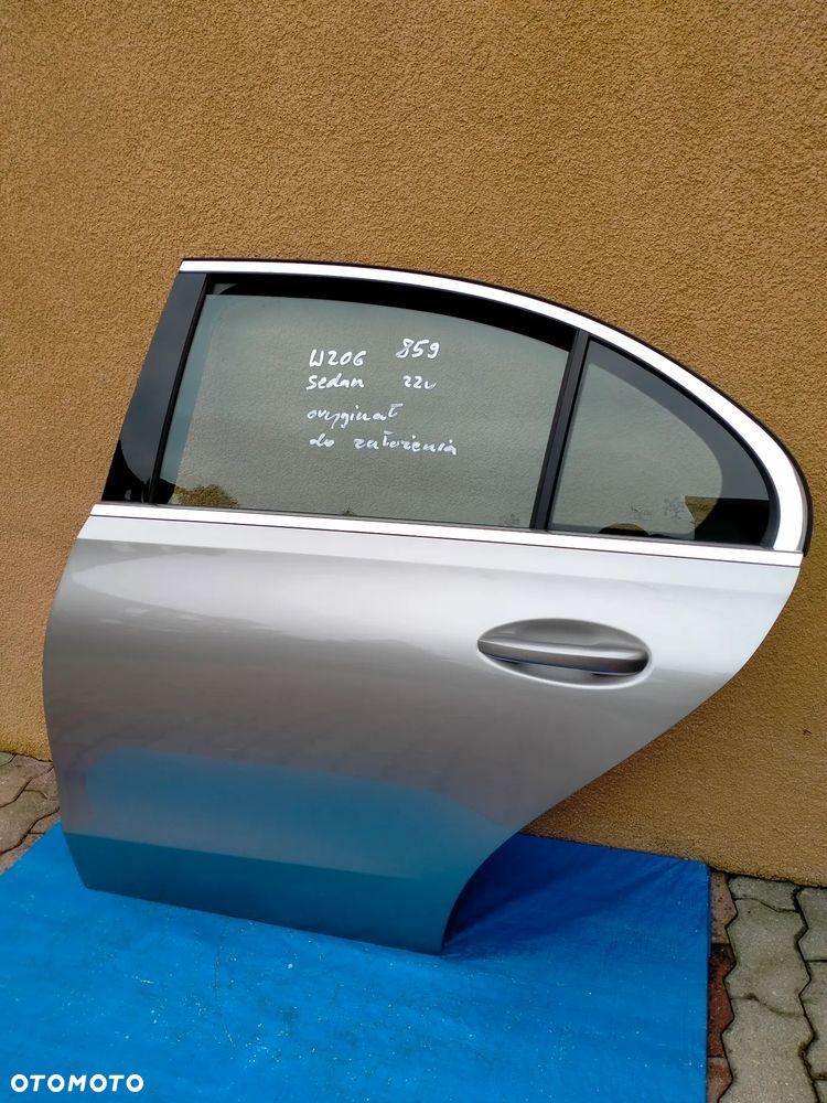 MERCEDES W206 SEDAN / 859 / DRZWI LEWE LEWY TYŁ / KOMPLETNE / ORYGINAŁ - 4