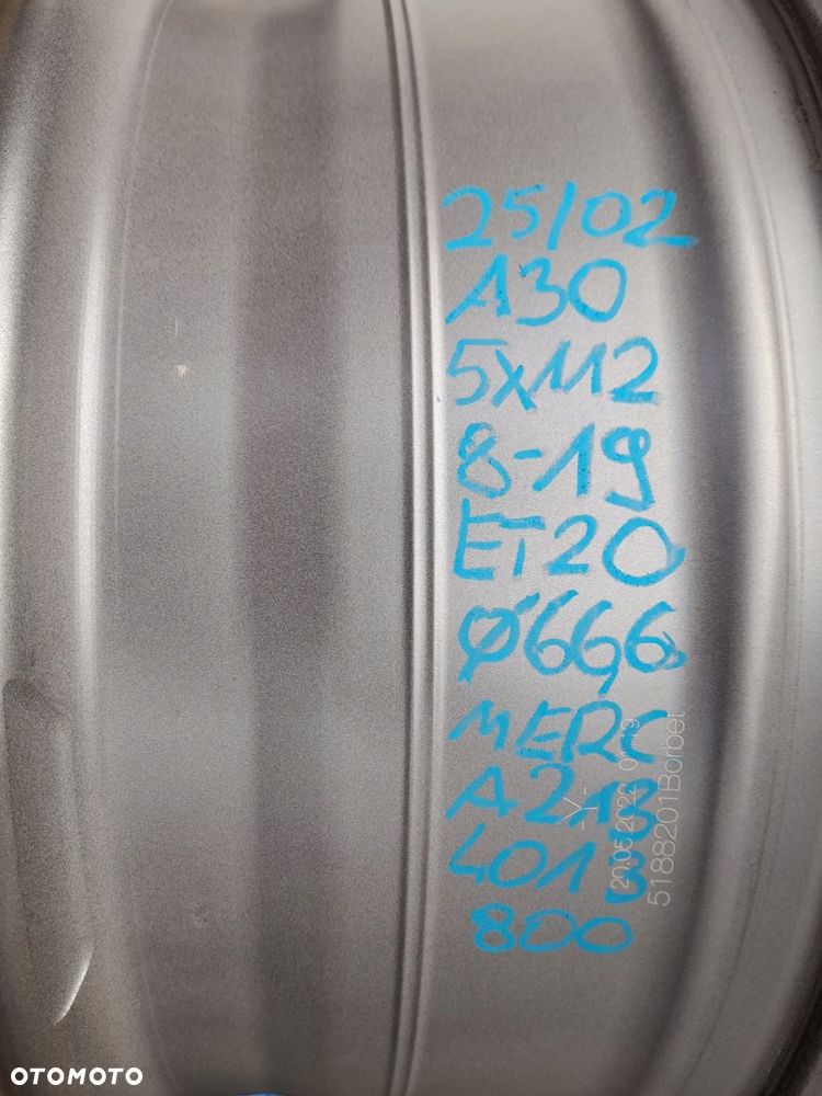 Felgi aluminiowe Mercedes OE A2134013800 8.0" x 19" 5x112 ET20/43 - 8