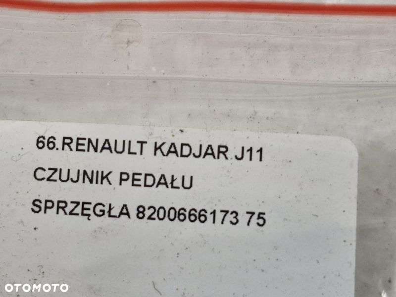 RENAULT KADJAR J11 CZUJNIK PEDAŁU SPRZĘGŁA 8200666173 - 6