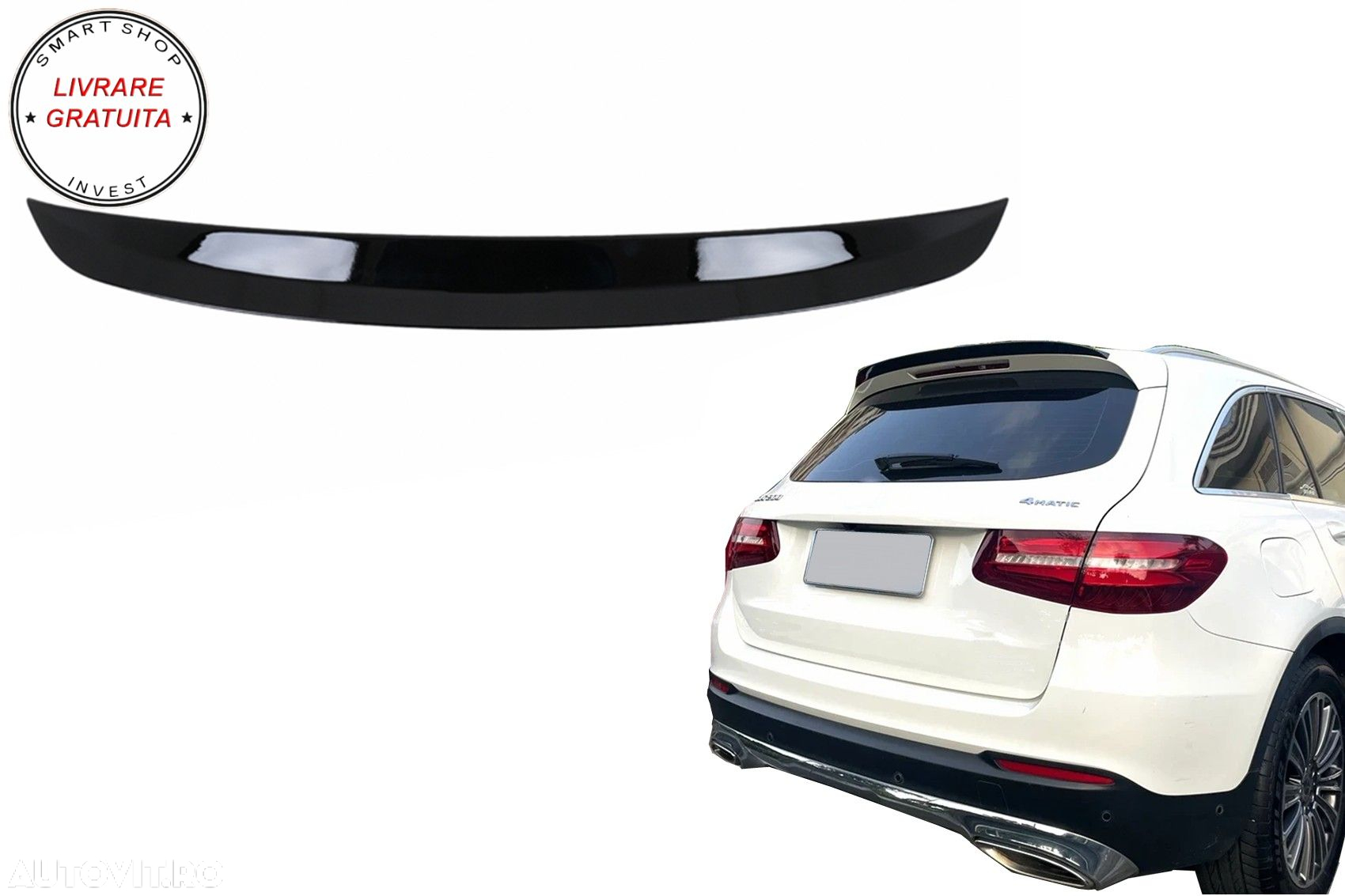 Eleron Luneta Mercedes GLC X253 SUV (2015-2021) Negru Lucios- livrare gratuita - 8