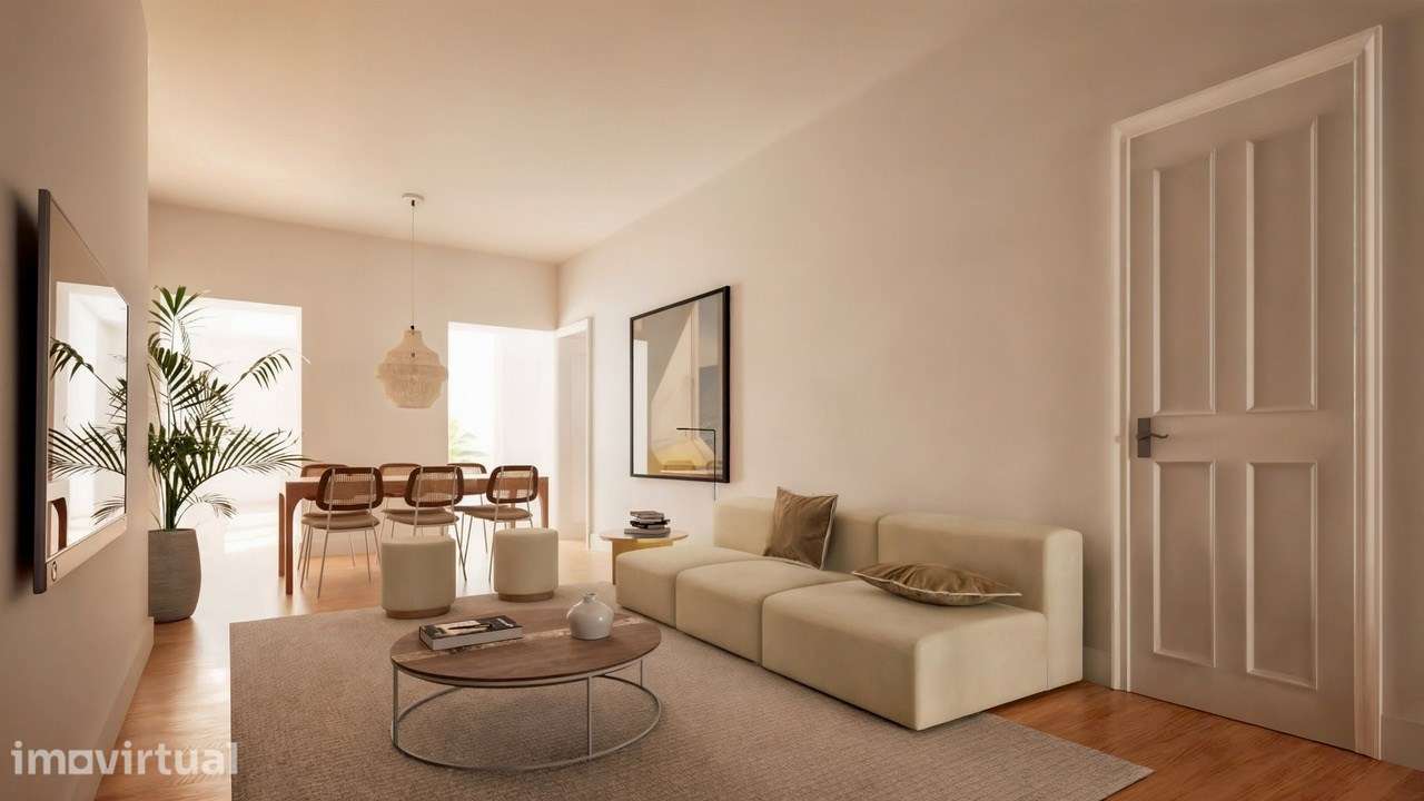 Apartamento T3 com terraço e garagem Avenida da Liberdade - Grande imagem: 2/39