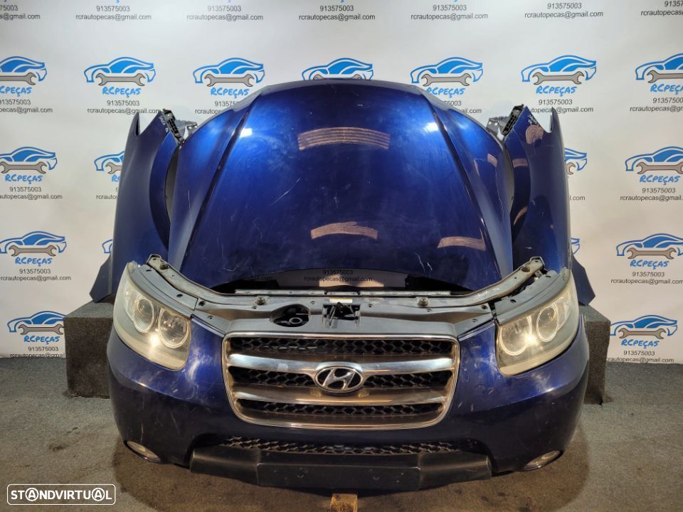 FRENTE COMPLETA HYUNDAI SANTA FÉ II 2 MK2 CAPOT PARACHOQUES GUARDALAMAS OTICAS RADIADOR REFORÇO - 1