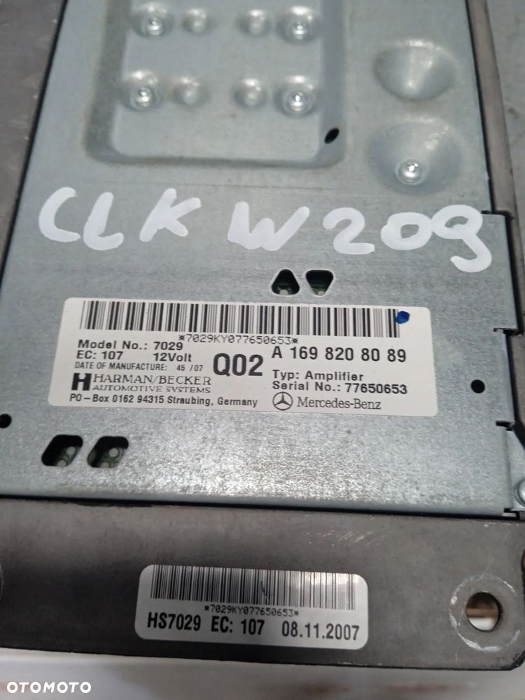 Wzmacniacz Mercedes CLK A1698208089 - 2