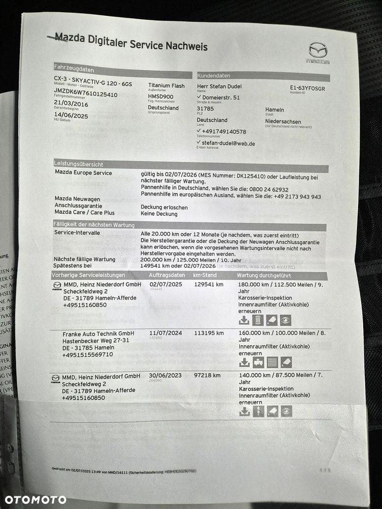 Mazda CX-3 SKYACTIV-G 120 FWD Sports-Line - 28