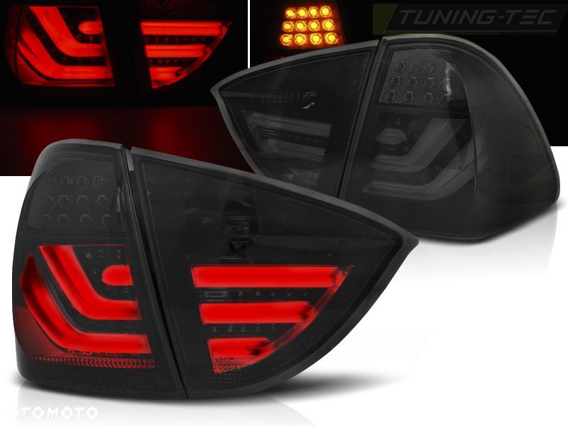 Lampy tylne kpl Led Bar Neon Tuning Black Bmw 3 e91 kombi touring 2004-2008 - 2