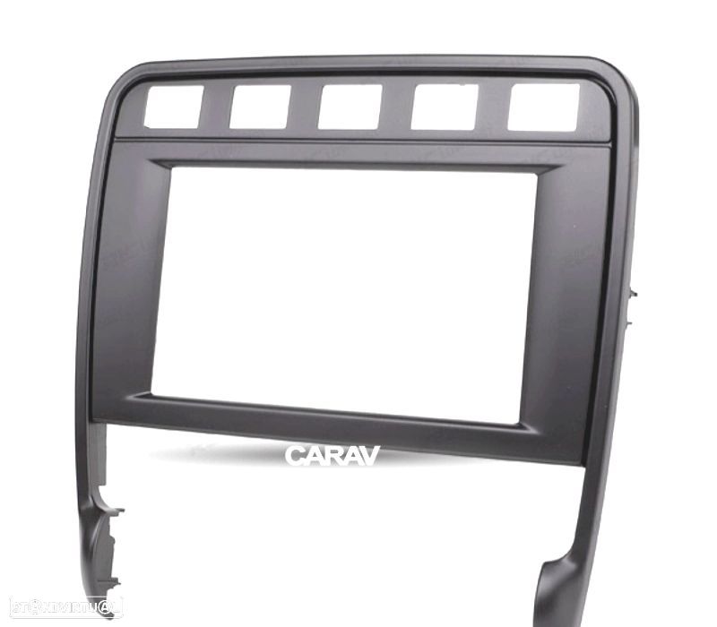 MOLDURA ADAPTADOR PRETO PARA RADIO 2-DIN PARA PORSCHE CAYENNE 02-10 - 1