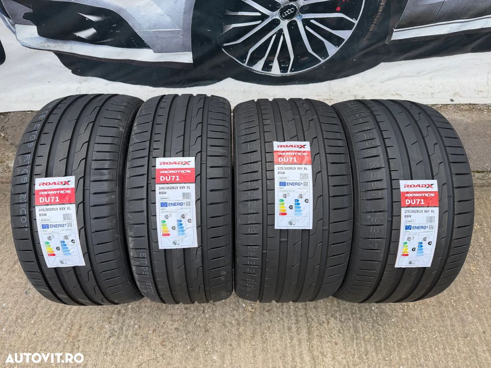 4 anvelope vara 245-35-19 si 275-30-19 bmw E60 E90 BMW seria5 cauciucuri 245-35-19 - 275-30-19 cu protectie janta - 1