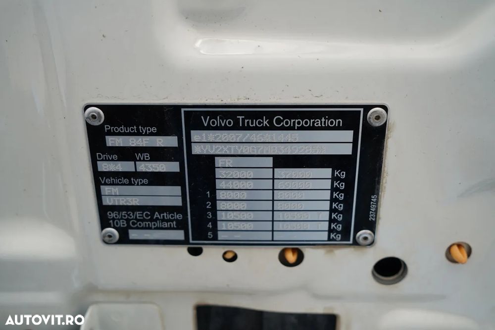 Volvo FMX 460 / 8x4 / BASCULATOR CU 2 LATE / HYDRODOX / BORDMATIC / HARDOX / ANVELOPE NOI / 2021 / MODEL NOU - 37