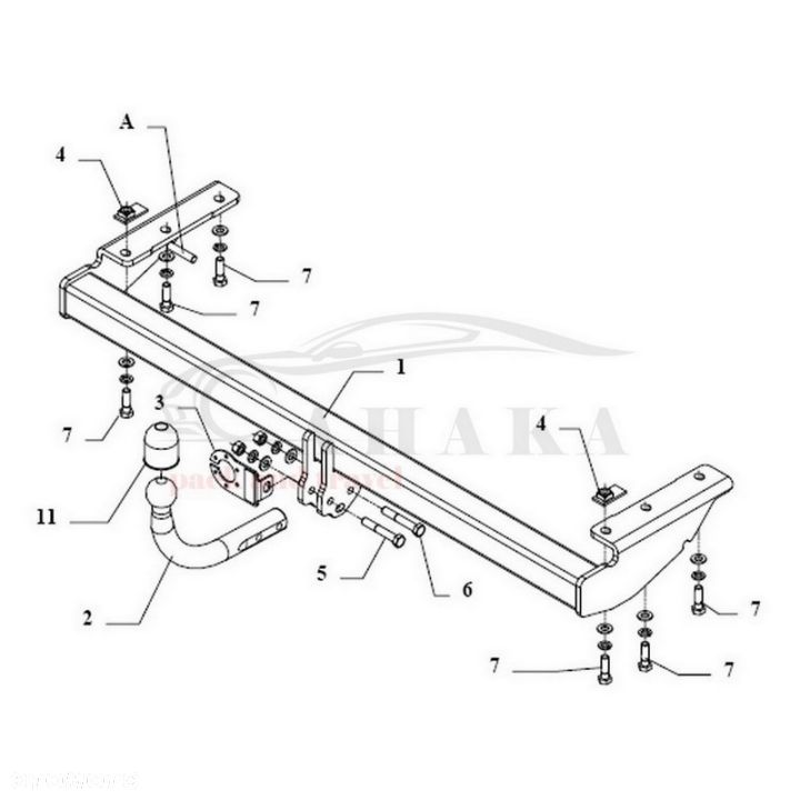 Hak Holowniczy Odkręcany Do Volvo S80 Sedan 2004-2006 - 5