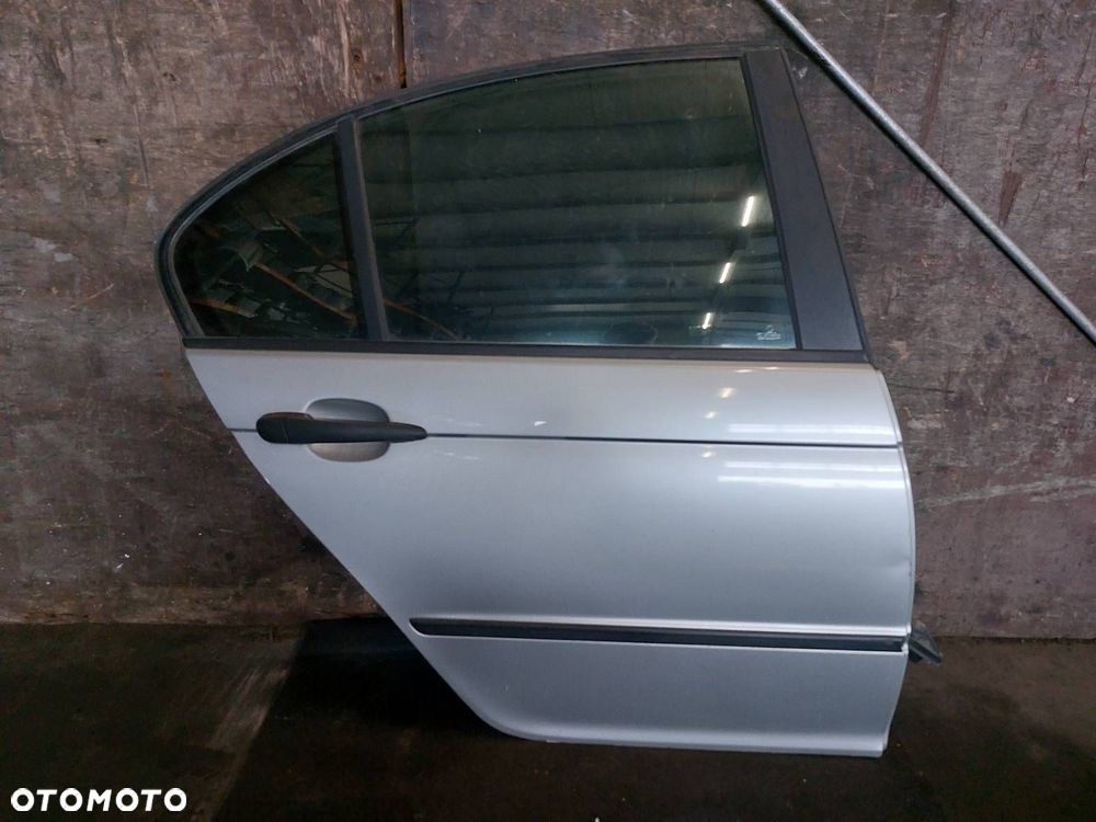 DRZWI KOMPLETNE PRAWY TYŁ BMW E46 SEDAN 354/7 TITANSILBER METALLIC - 1