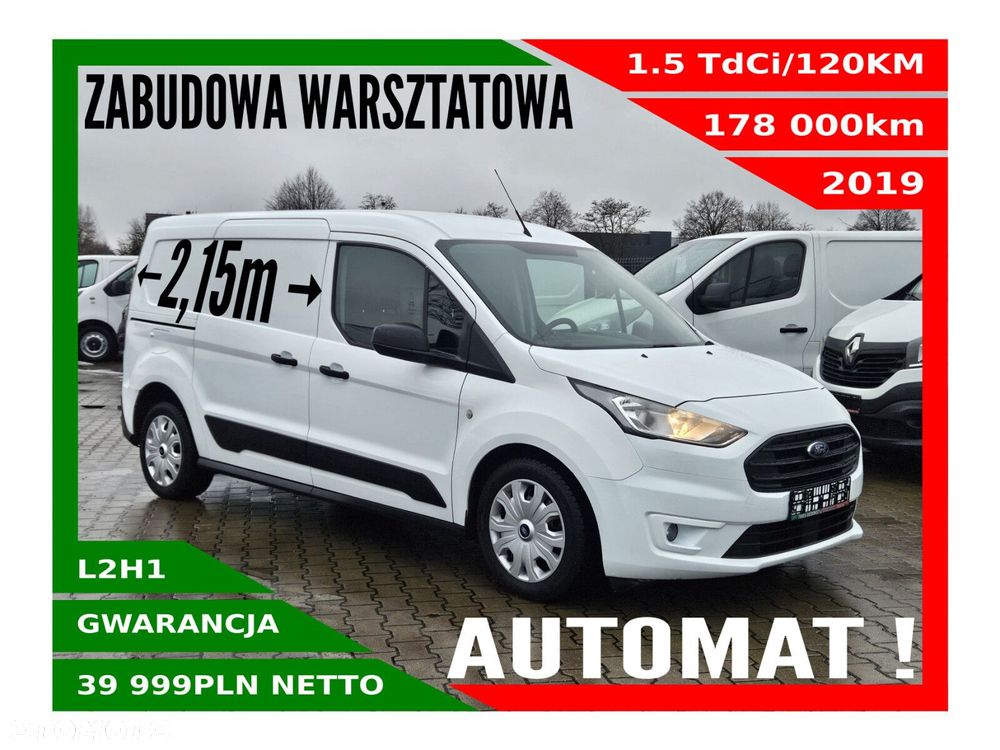 Ford transit-connect Long *39999zł NETTO* Zabudowa warsztatowa 1.5TdCi/120KM - 1