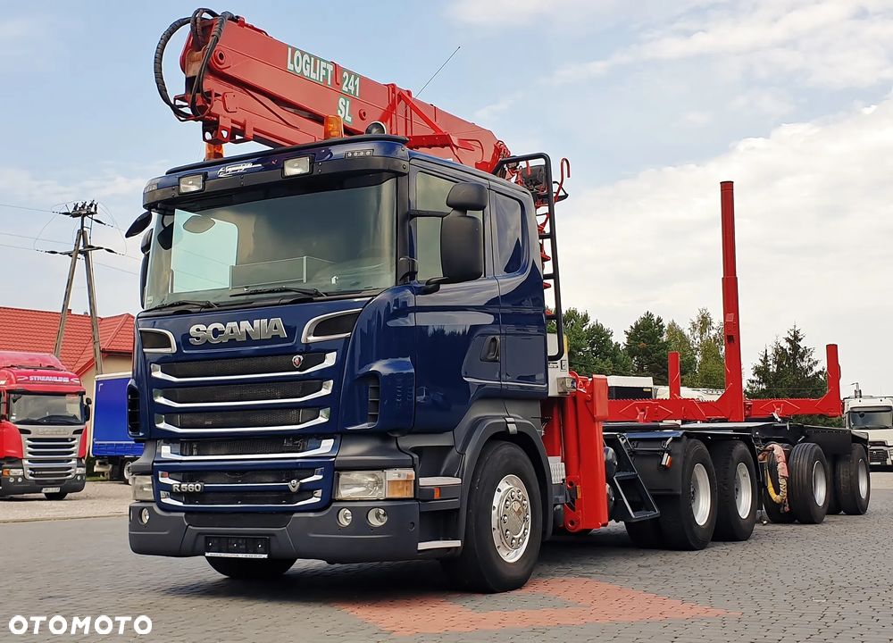 Scania R560 v8 6X4 DŻWIG LOGLIF 241 SL do lasu / drewna / dłużcy - 1