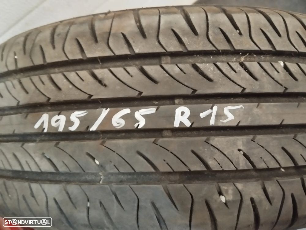 JOGO DE JANTES ORIGINAIS AUDI A3 8L COM PNEUS SEMINOVOS 195/65R15 8L0601025F - 3