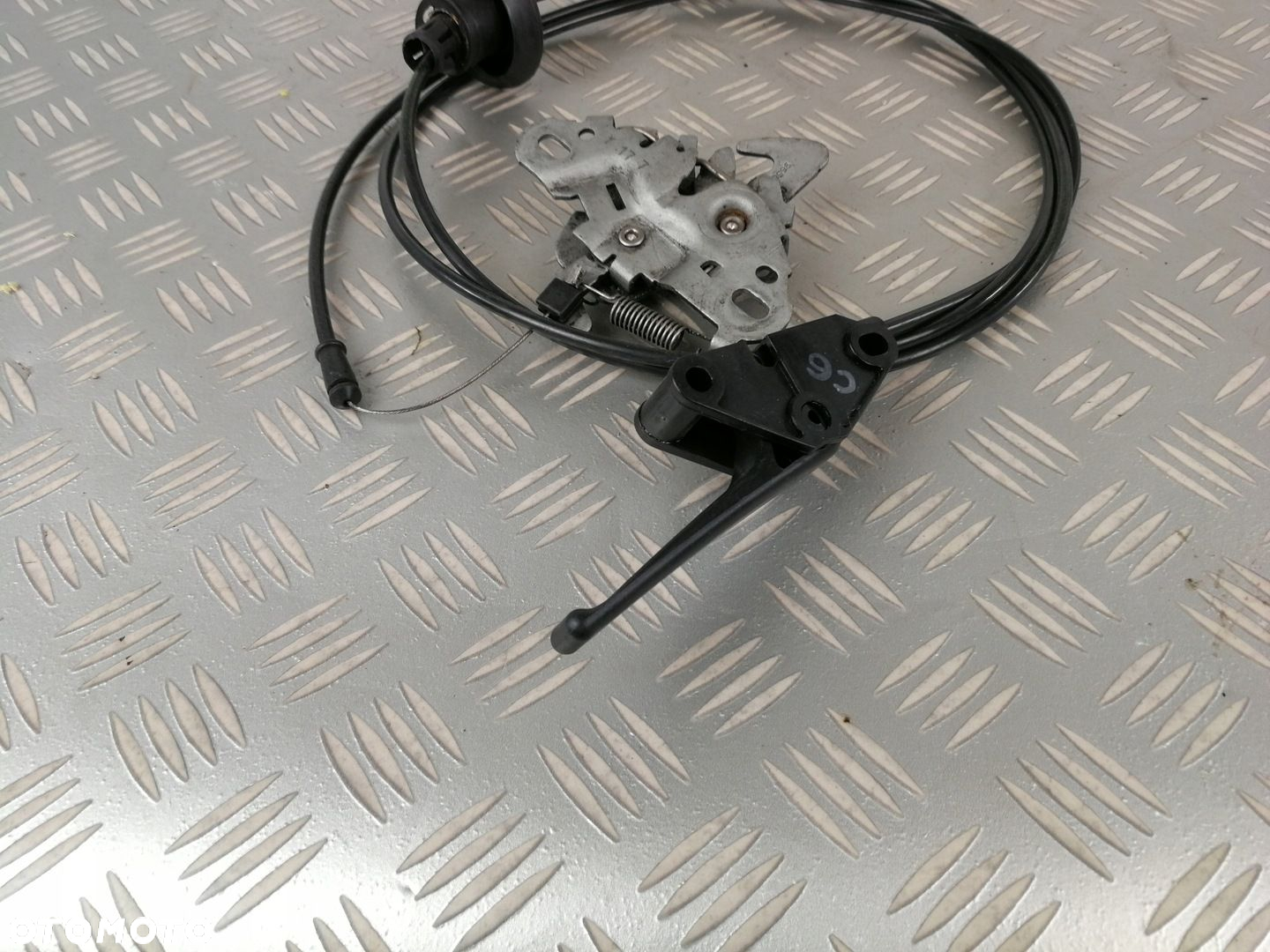 9646344780 linka rączka cięgno otwierania maski zamek CITROEN C6 - 2