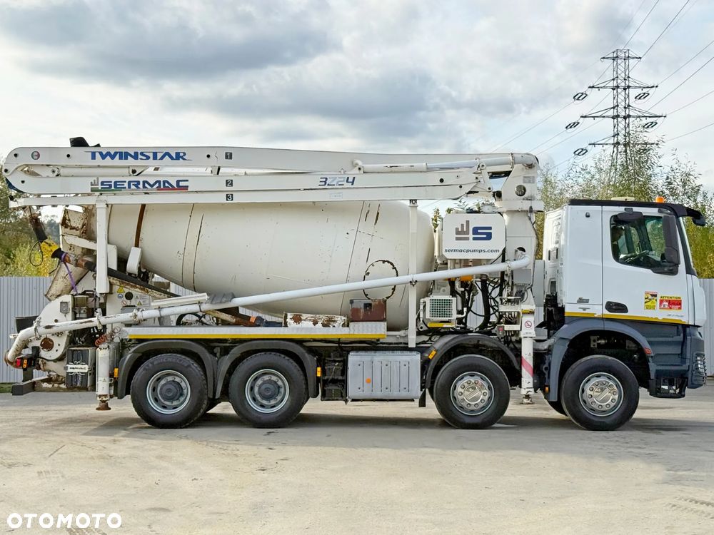Mercedes-Benz ROCS 3743 * POMPA DO BETONU 25 m + PILOT * STAN BDB / 8x4 - 5