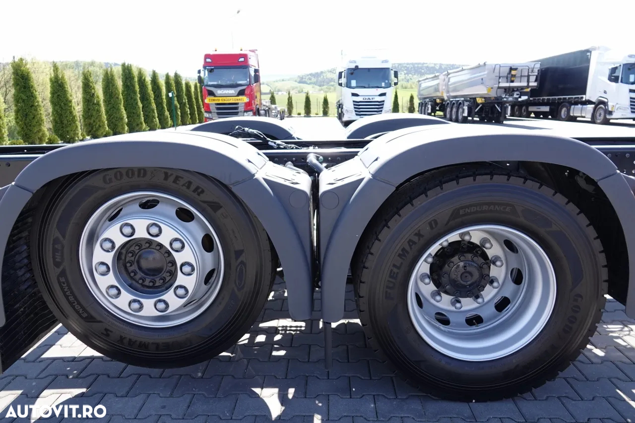 MAN TGX 26.520 / 6x2 / ȘASIU L 9.1M / PUNȚĂ RIDICATĂ / DIRECȚIE / PENTRU CONSTRUCȚII / NOU-NOUȚ - 20