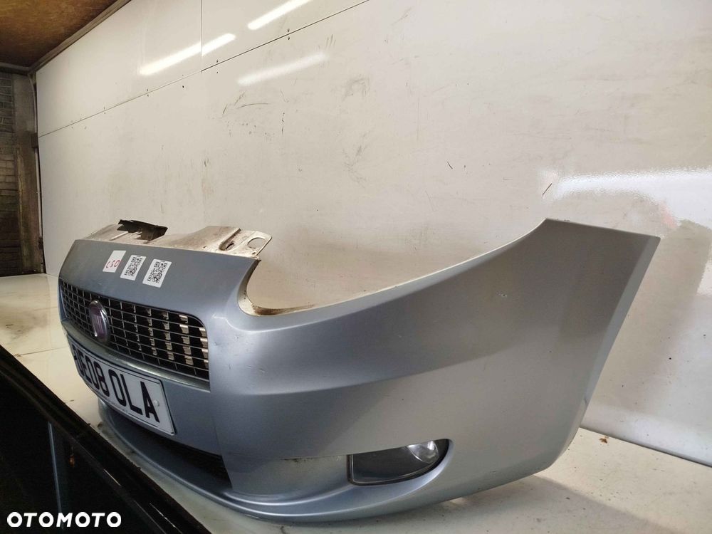 ^ ZDERZAK PRZÓD PRZEDNI FIAT GRANDE PUNTO 595/A SZARY HALOGENY - 2