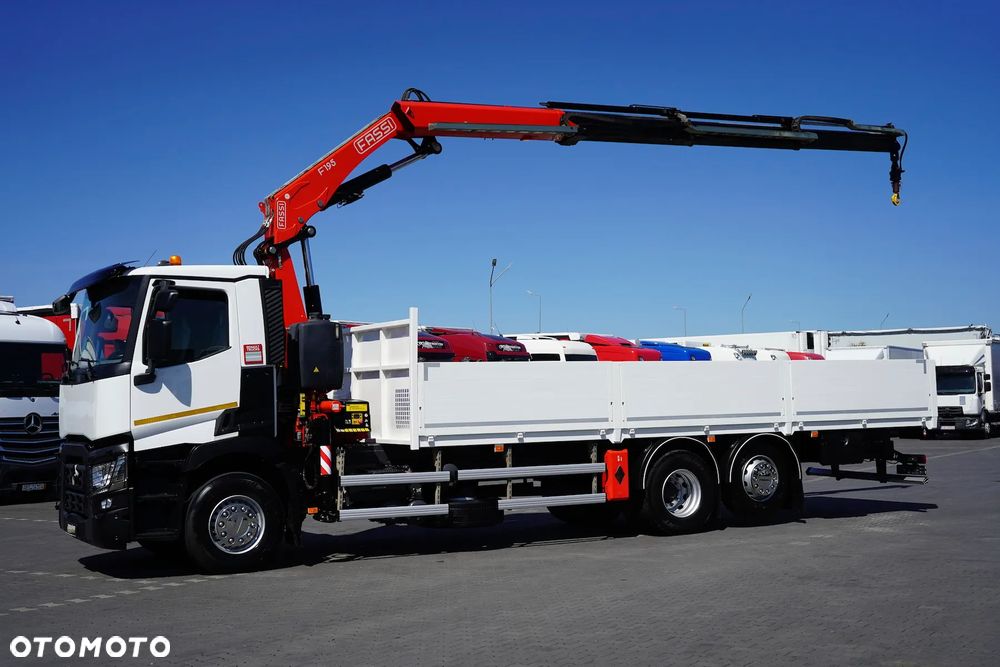 Renault C 430 / 6 X 2 / E 6 / SKRZYNIOWY + HDS / FASSI F 195 / ROTATOR / PILOT / DŁ. 8,05 M - 4