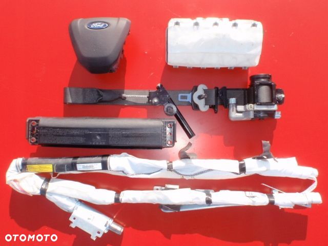 FORD MUSTANG B-MAX C-MAX S-MAX KUGA GALAXY TRANSIT TOURNEO COURIER CUSTOM CONNECT FLEX RANGER EXPLORER EXPEDITION ESCAPE PUMA MONDEO FUSION FOCUS FIESTA KA PLUS + EDGE ECOSPORT PODUSZKA POWIETRZNA KURTYNA FOTELA W FOTEL AIRBAG PASY PAS NAPINACZ DOPINACZ DESKA KONSOLA - 4