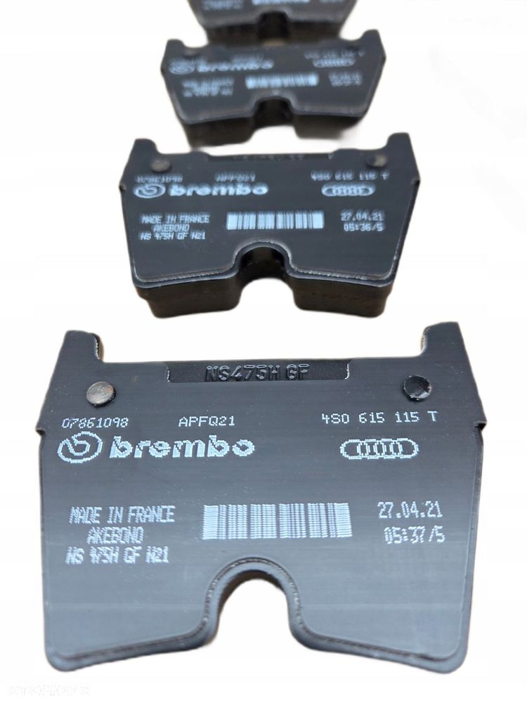 oe audi r8 4s lamborgini huracan klocki hamulcowe przód przednie 4s0615115t - 2