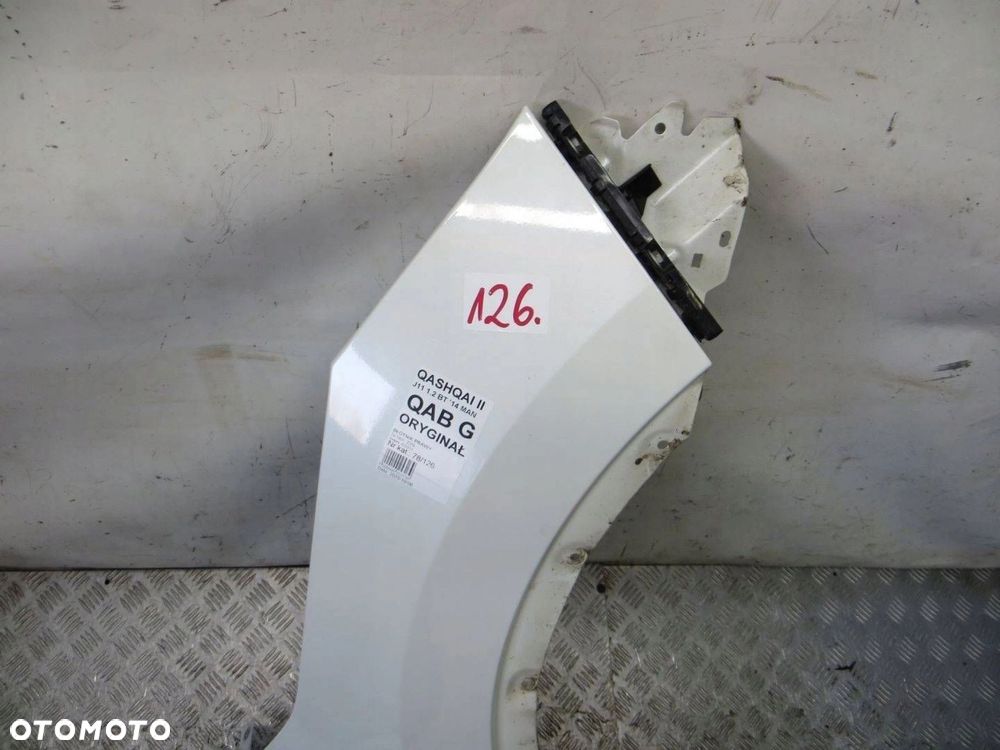 NISSAN QASHQAI J11 BŁOTNIK PRAWY PRZÓD QAB G QABG 13- - 4