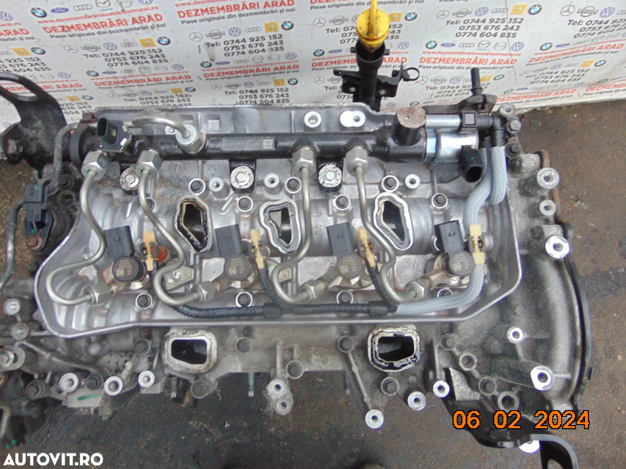 Rampa injectoare renault Master 2.3 euro 6 Opel Movano Nissan nv400 dezmembrez master 2.3 euro 6 bi - 3