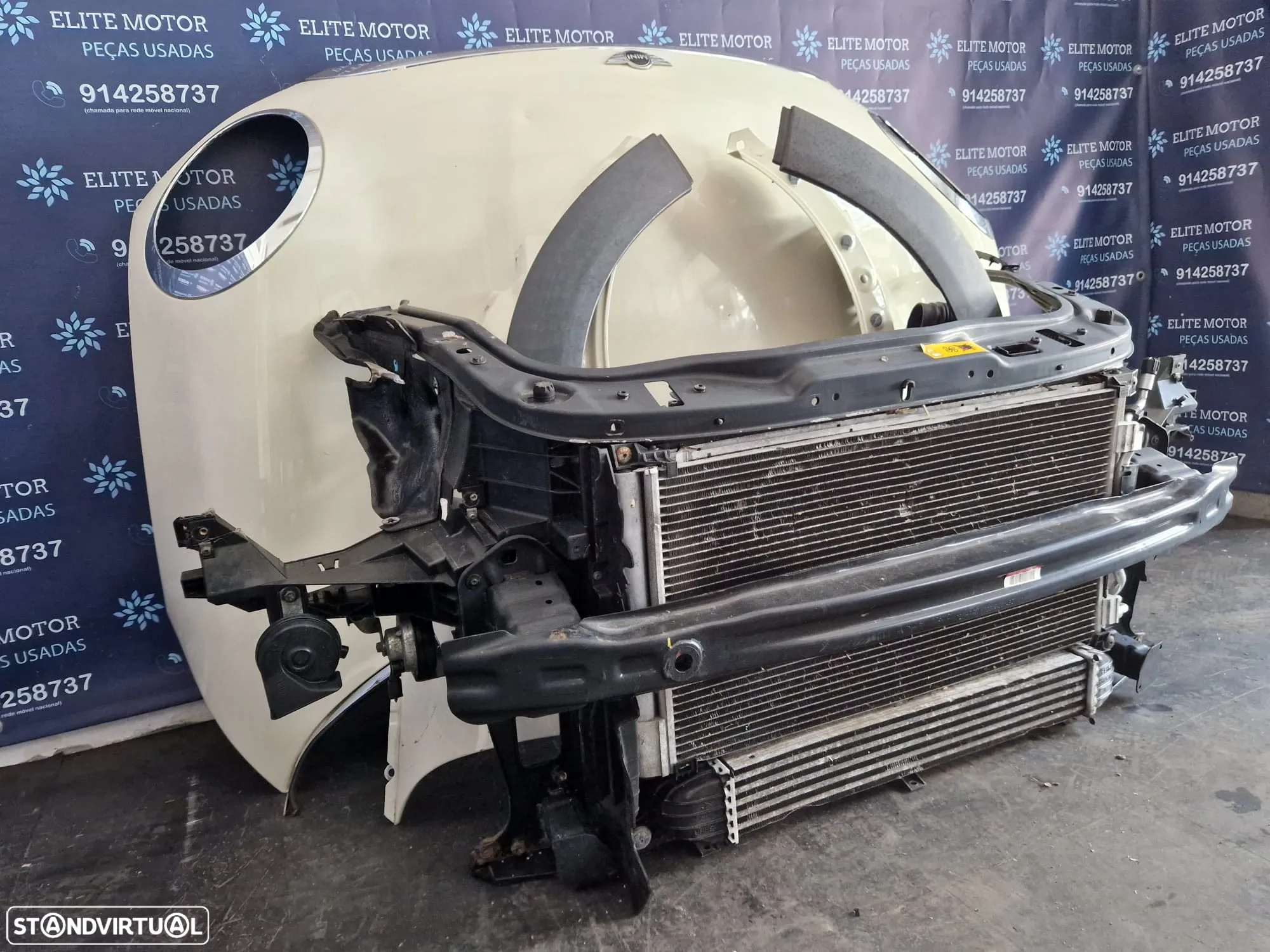 Frente completa usada MINI ONE COOPER R56 1.6D LCI capot parachoques guardalamas oticas radiadores R55 R57 - 7