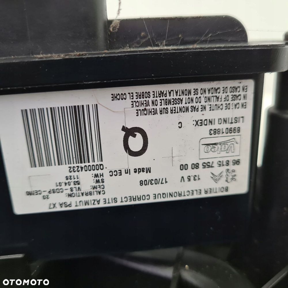 citroen c5 x7 iii 968157558000 modul xenon lamp - 2