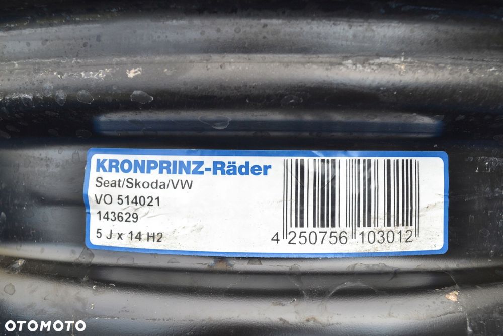 FELGA STALOWA VW SKODA SEAT 4x100 5J14 ET 35 x1szt F-426 - 3
