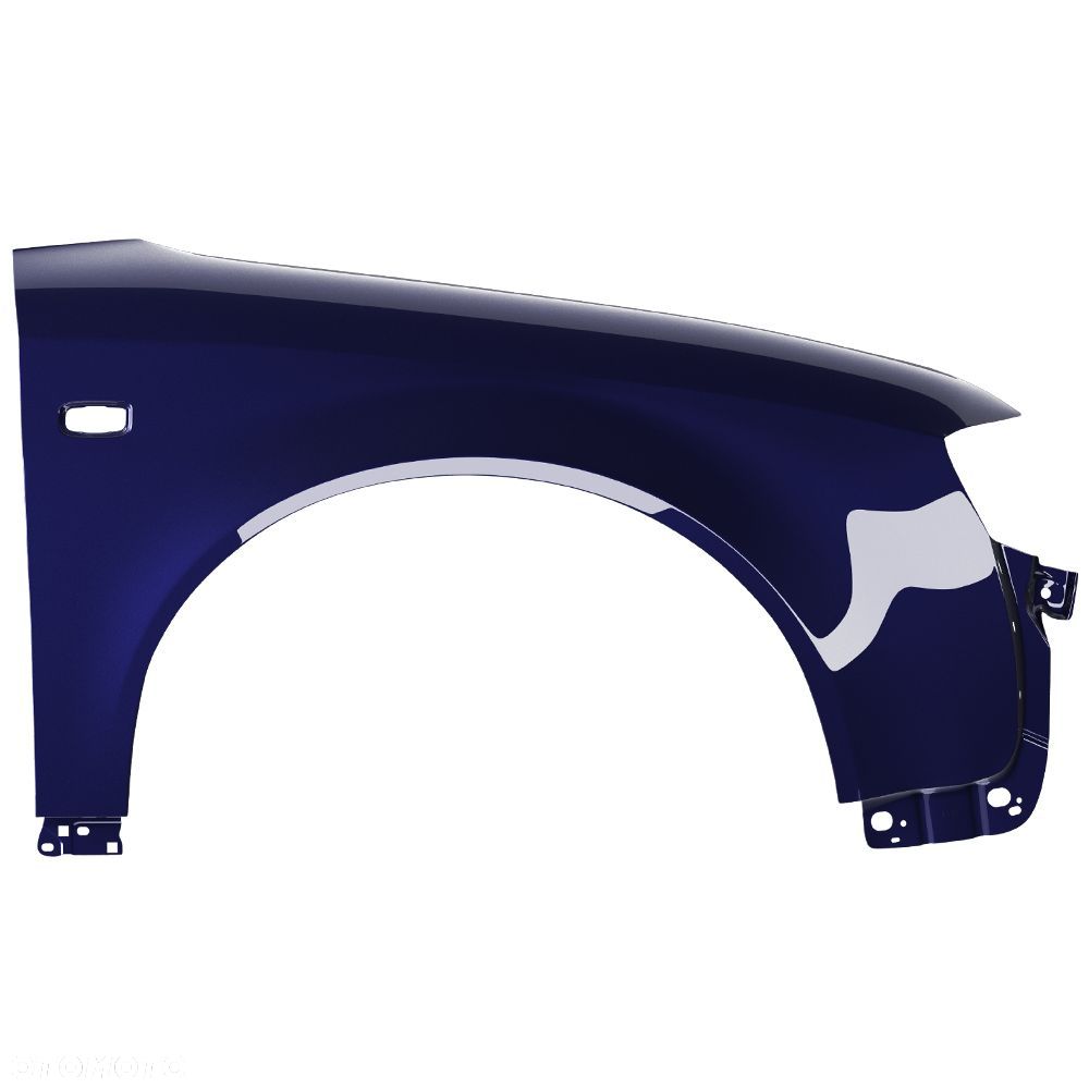 BLU Błotnik AUDI A4 B6 LZ5L prawy niebieski 00-04 przód ocynkMingBlau - 2