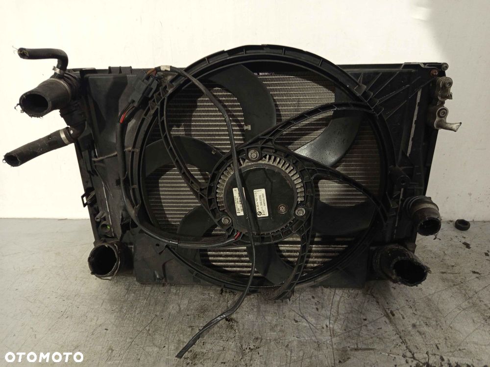 + CHŁODNICA WODY CIECZY BMW E90 E91 E92 E93 E87 1.8D 2.0D 2.5D DIESEL WENTYLATOR KLIMATYZACJA KOMPLET ! - 5