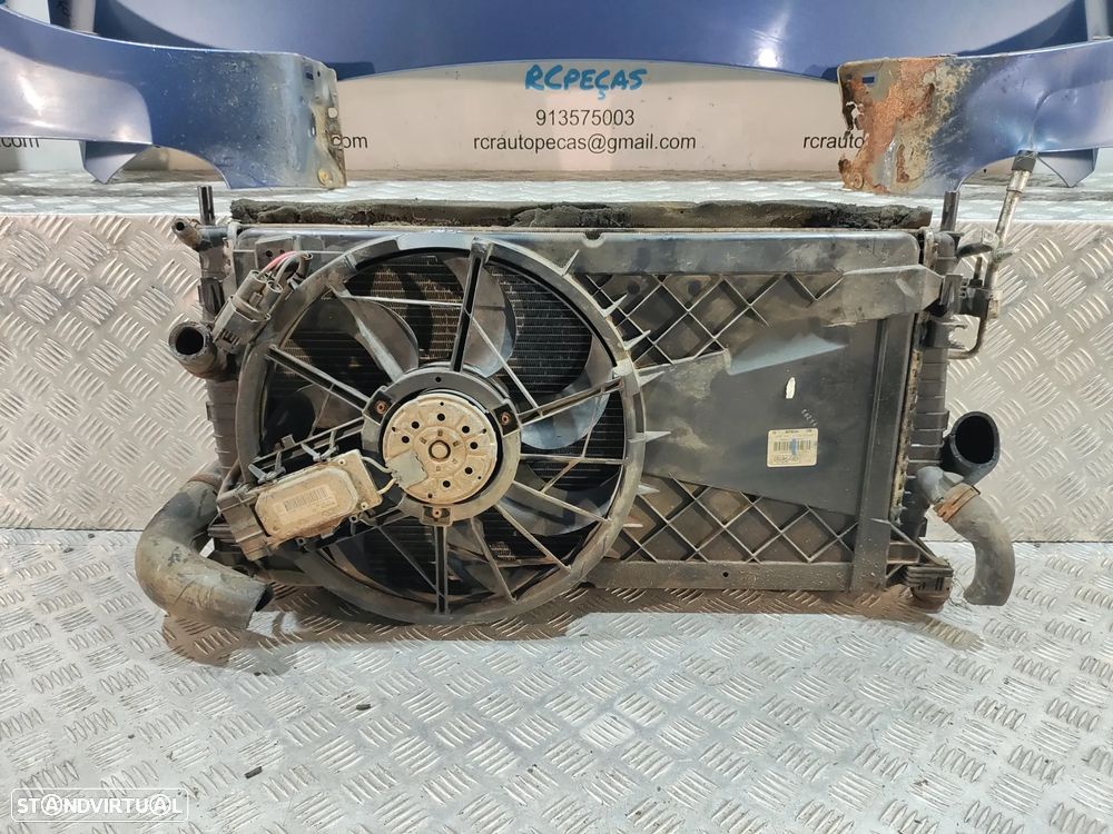 FRENTE COMPLETA FORD FOCUS 2 II MK2 FASE 1 CAPOT PARACHOQUES GUARDA-LAMAS OTICAS RADIADOR VENTILADOR FRENTE FIBRA REFORÇO - 19