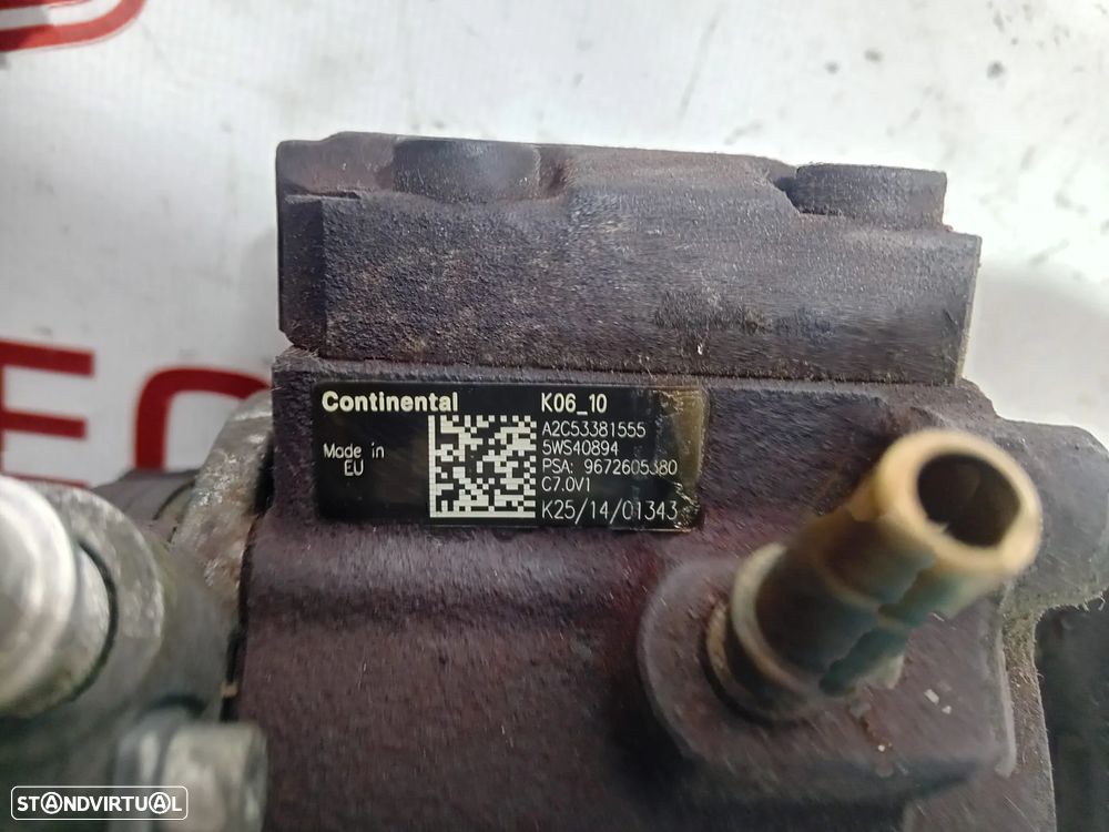 Bomba de Alta Pressão Citroen Peugeot PSA 1.6 HDI 9672605380 Original - 8