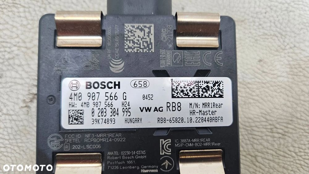 radar distronic czujnik vw skoda seat audi porsche bentley 4m0907566g nowy - 3