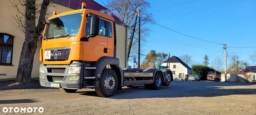 MAN TGS 2011r KRÓTKI ROZSTAW 390cm 3-y OSIOWY rama do zabudowy DMC 26t BECZKA ASENIZACJA - 25