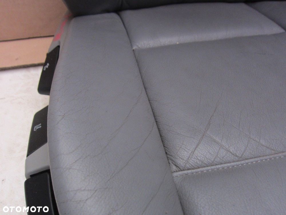 BMW 3 E46 SEDAN KOMBI FOTEL PASAŻERA PRAWY SZARY SZARA SKÓRA SKÓRZANY - 3