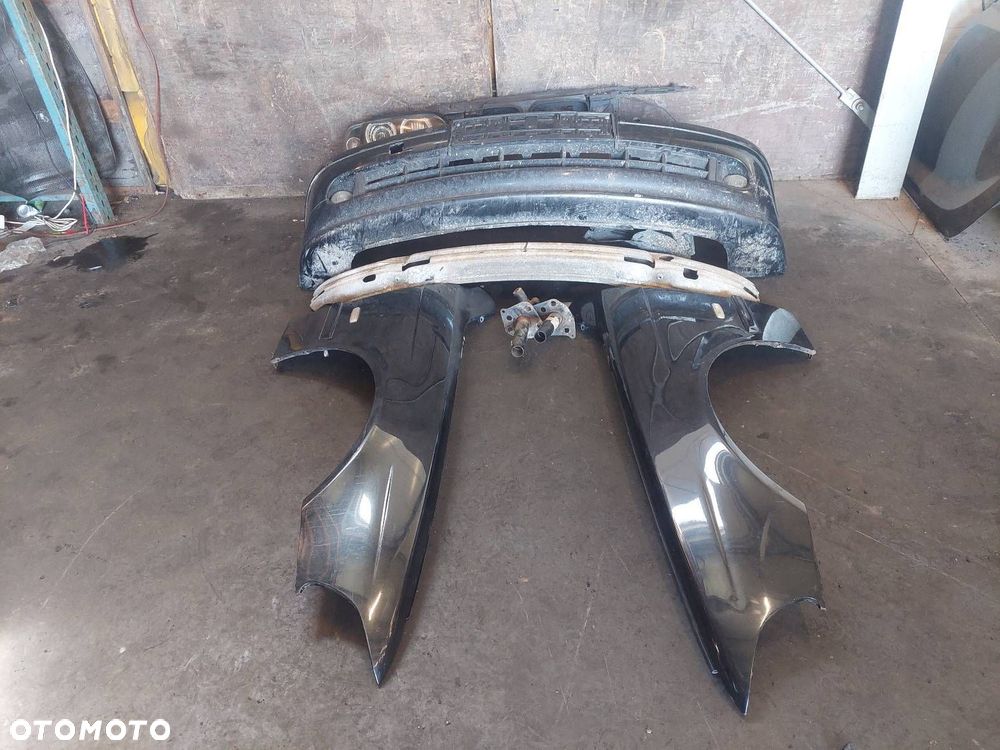 KOMPLETNY PRZÓD ZDERZAK BŁOTNIKI LAMPY XENON BMW E39 LIFT 475/9 BLACK - 1