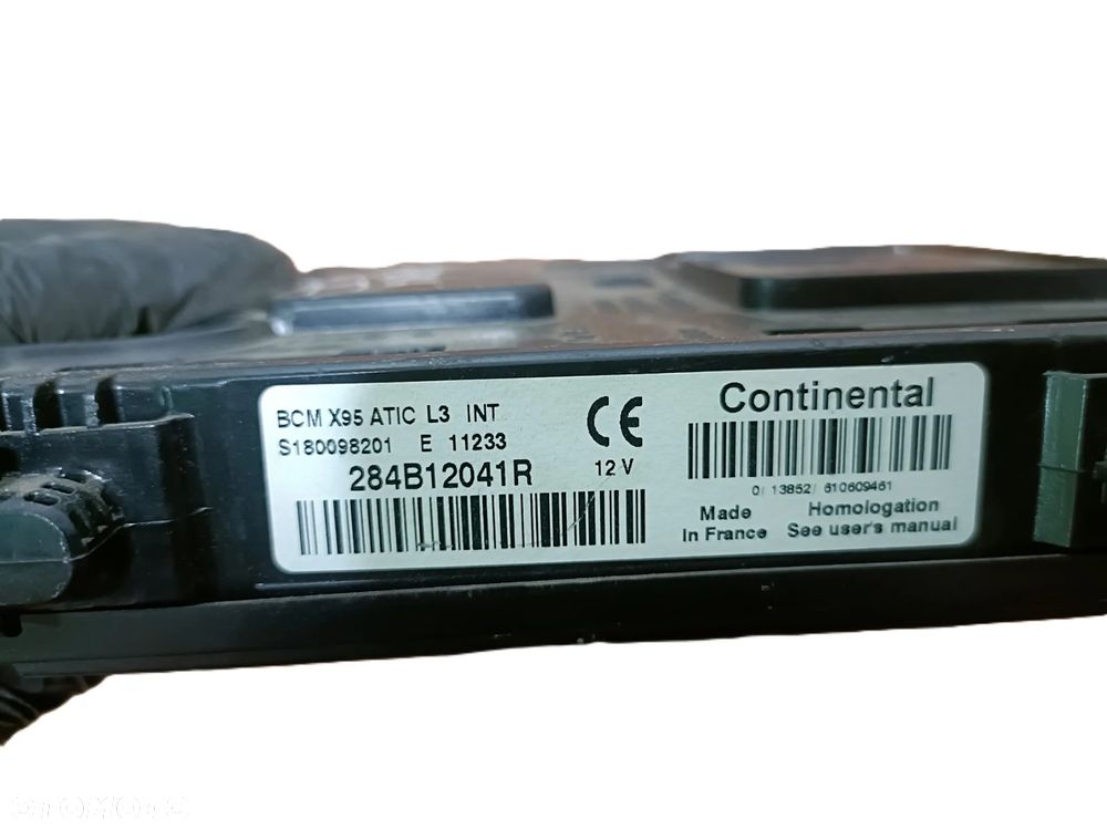 RENAULT SCENIC III 09-16 1,6 B MODUŁ STEROWNIK BCM CONTINENTAL 284B12041R * - 3