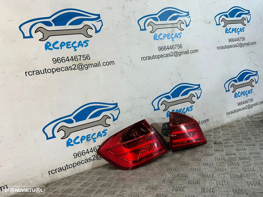 .Conjunto Farolins Led Traseiros Trás Esquerdo Direito BMW Serie 3 F30 Sedan Carro 2011 - 2018 - 4
