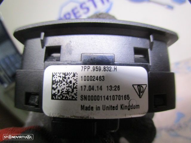 Interruptor 7PP959832H PORSCHE PANAMERA 970 2014 3.0D  300CV 5P BRANCO Abertura Da Porta Da Mala - 5