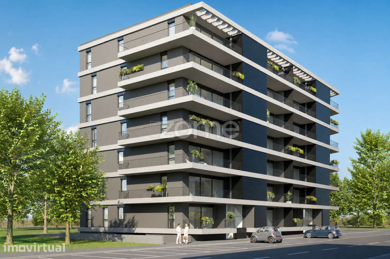 Apartamento T3 Novo de Gaveto com Varanda Generosa e Garagem - Braga - Grande imagem: 2/22