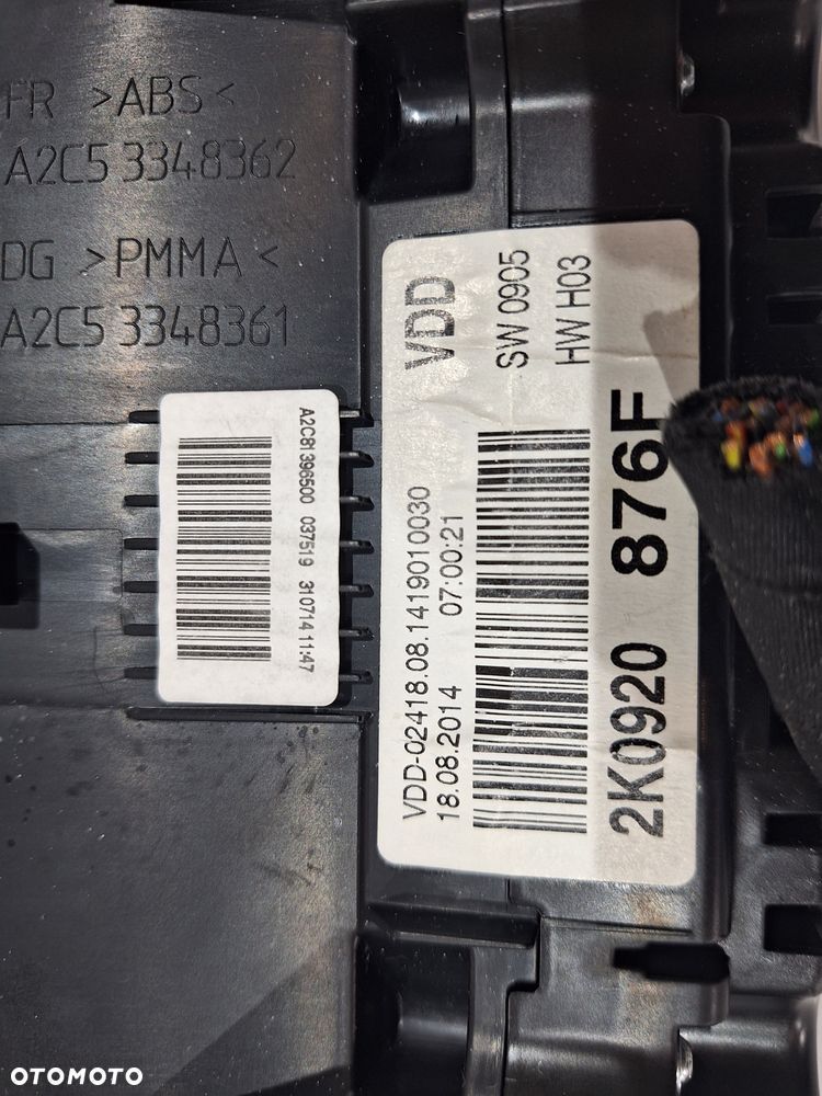 VW Caddy III Lift Licznik Zegary 2K0920876F Europa Diesel - 5