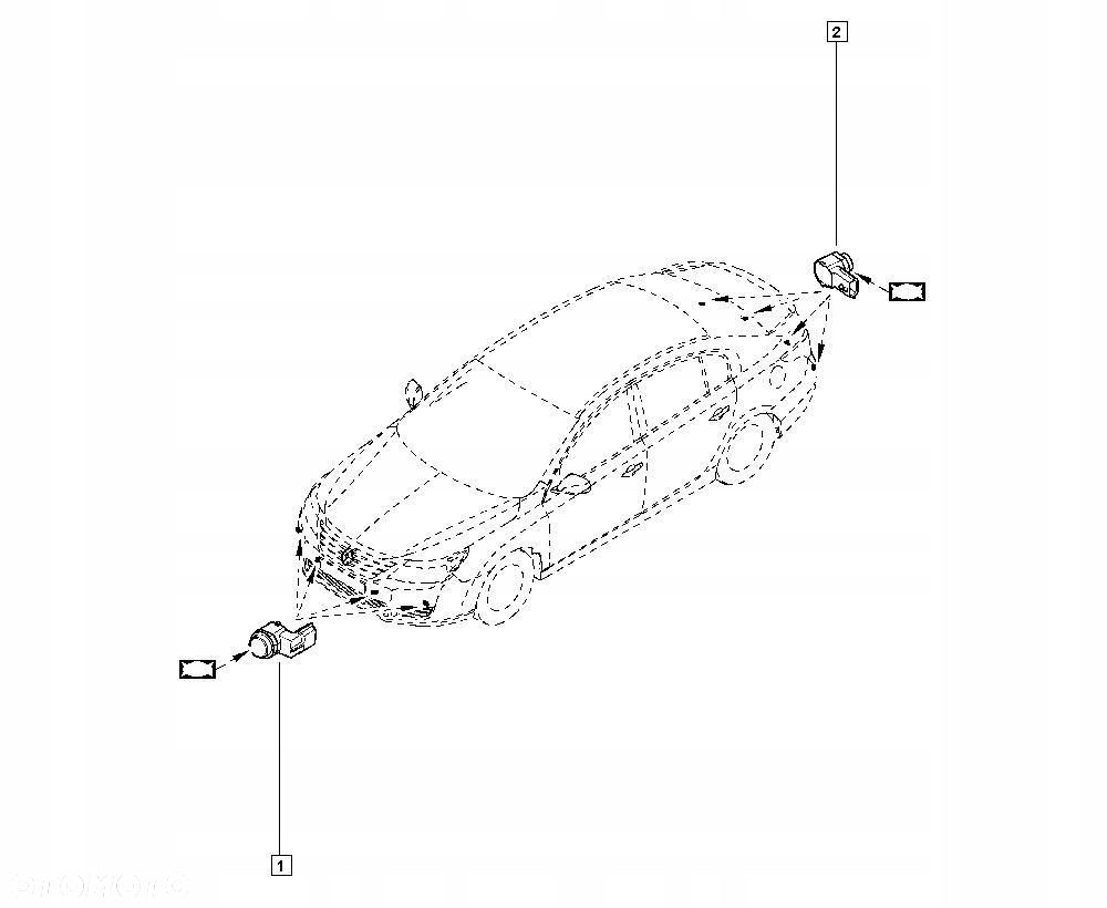 CZUJNIK PARKOWANIA PDC TYŁ TEB66 RENAULT SCENIC III 284420002R - 9