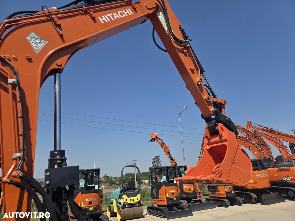 Hitachi ZX85-6, 2022, 2.787h, CUPLA RAPIDA HIDRAULICA+3 cupe NOI, adanc sapare 5m, latime 2,3m, senile cauciuc 80% ok doar 444h deplasare, inst picon pe brate, aer cond, camera spate, scaun incalzit, LAMA NIVELARE, Masa 8,5t, leasing, PROMOTIE 62.900Eur+Tva - 21