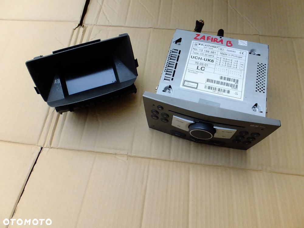 radio cd mp3 wyświetlacz opel zafira b 13188461 13208089 - 1