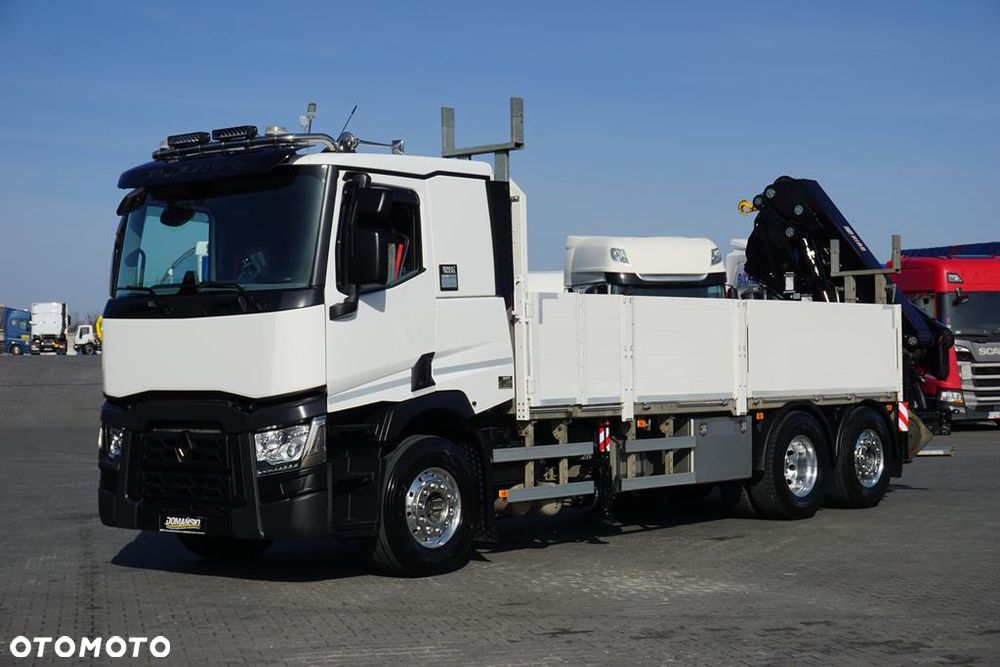 Renault T 380 / 6 X 2 / SKRZYNIOWY + HDS / HIAB 302 E-5 / PILOT / OŚ SKRĘTNA - 35