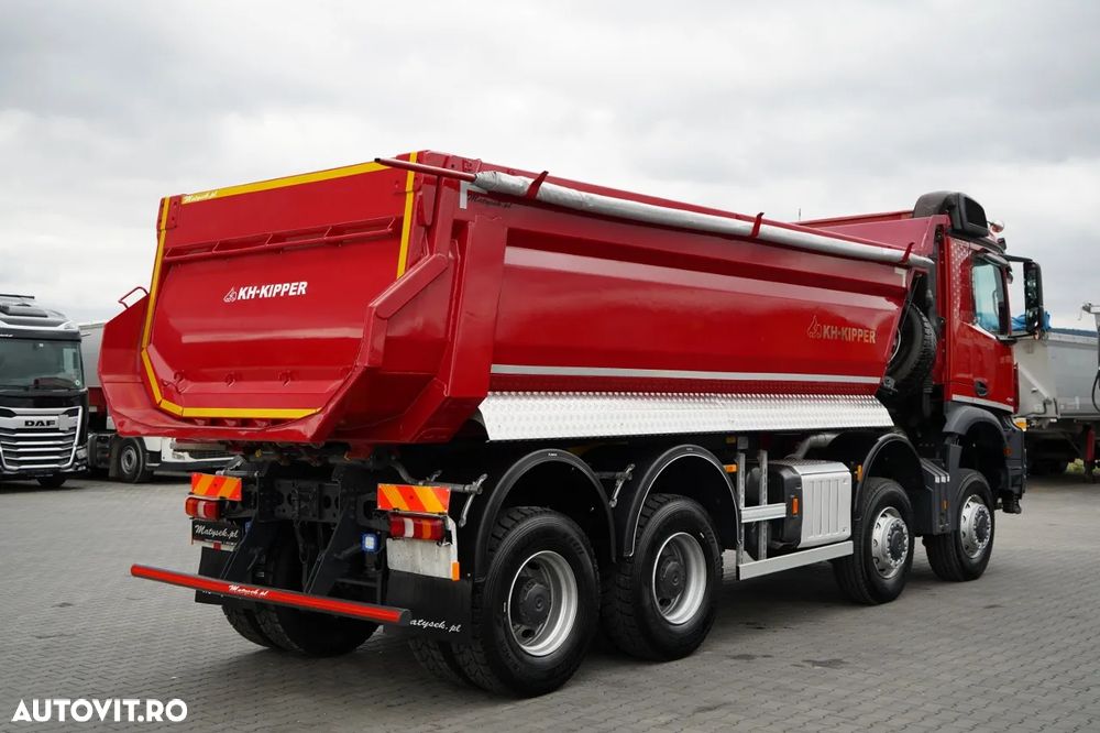 Mercedes-Benz AROCS 4145 / 8x8 / BASCULATOR SPATE / KH KIPPER / MANUAL / ANVELOPE 100% / EURO 6 - 10