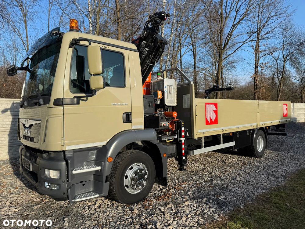 MAN TGS TGL * 4x2* *TGM 15.250 + DŻWIG KRAN HDS ATLAS 96.3E  WYSÓW 10,2m* Kran* Sterowanie Radiowe* ROTATOR* Widły do PALET* + Skrzynia 6.5m* 111000km - JAK NOWY* z NIEMIEC - 2