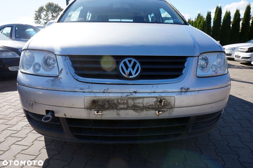 MASKA ZDERZAK BŁOTNIKI LAMPY TOURAN I 1T LA7W  VOLKSWAGEN 2003-2006 SREBRNY PRZÓD KOMPLETNY - 9