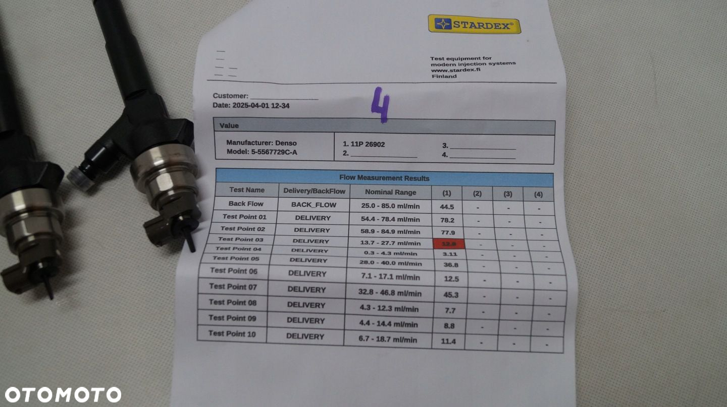 WTRYSKIWACZ OPEL ASTRA J 1.7 CDTI 16V 130KM A17DTS 55567729 2012 - 12